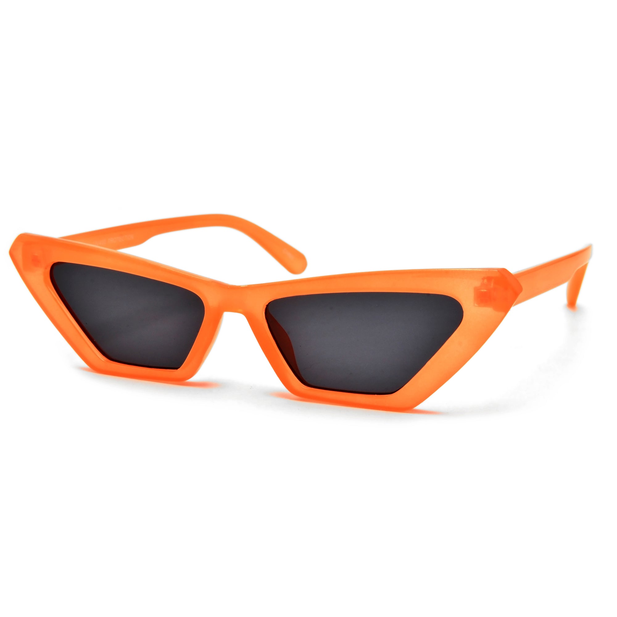 Electric Neon Bright Narrow Cat Eye Sunnies - Sunglass Spot