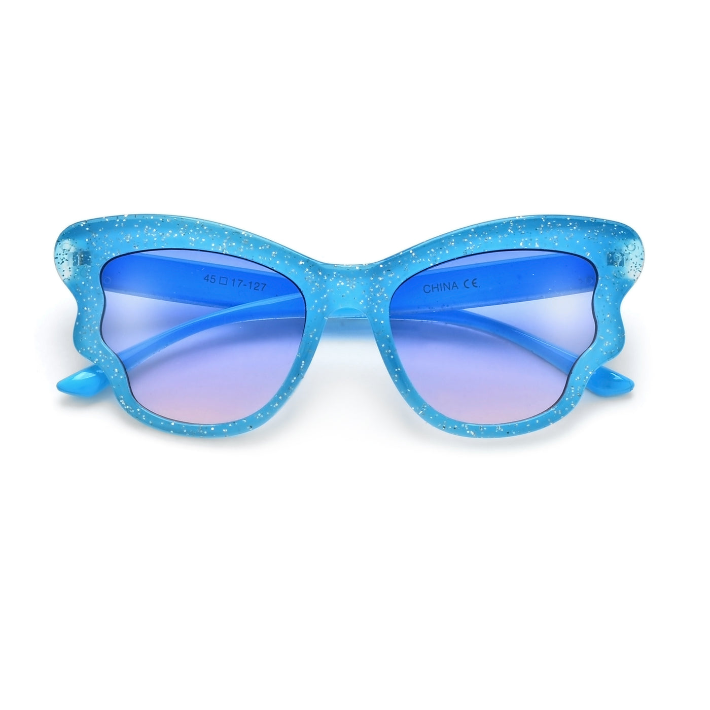 Kids Glitterful Butterfly Wings Sunglasses