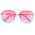 Oversize 62mm Bold Ombre Lens Aviator Sunnies