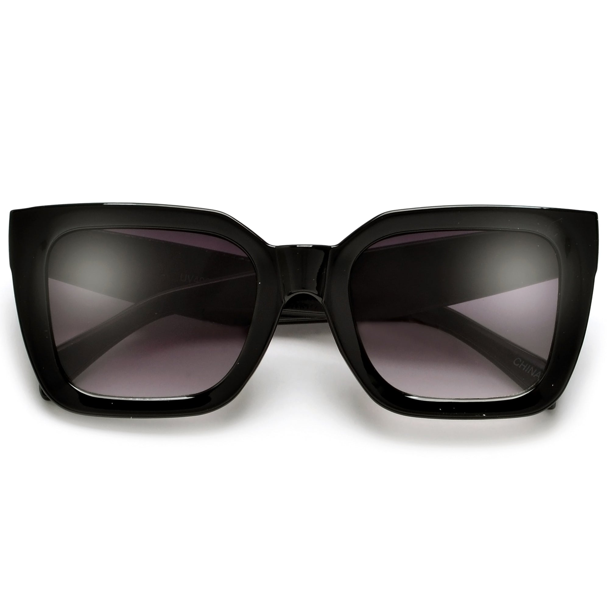 Chunky Squared Off Cat Eye Sunnies - Sunglass Spot