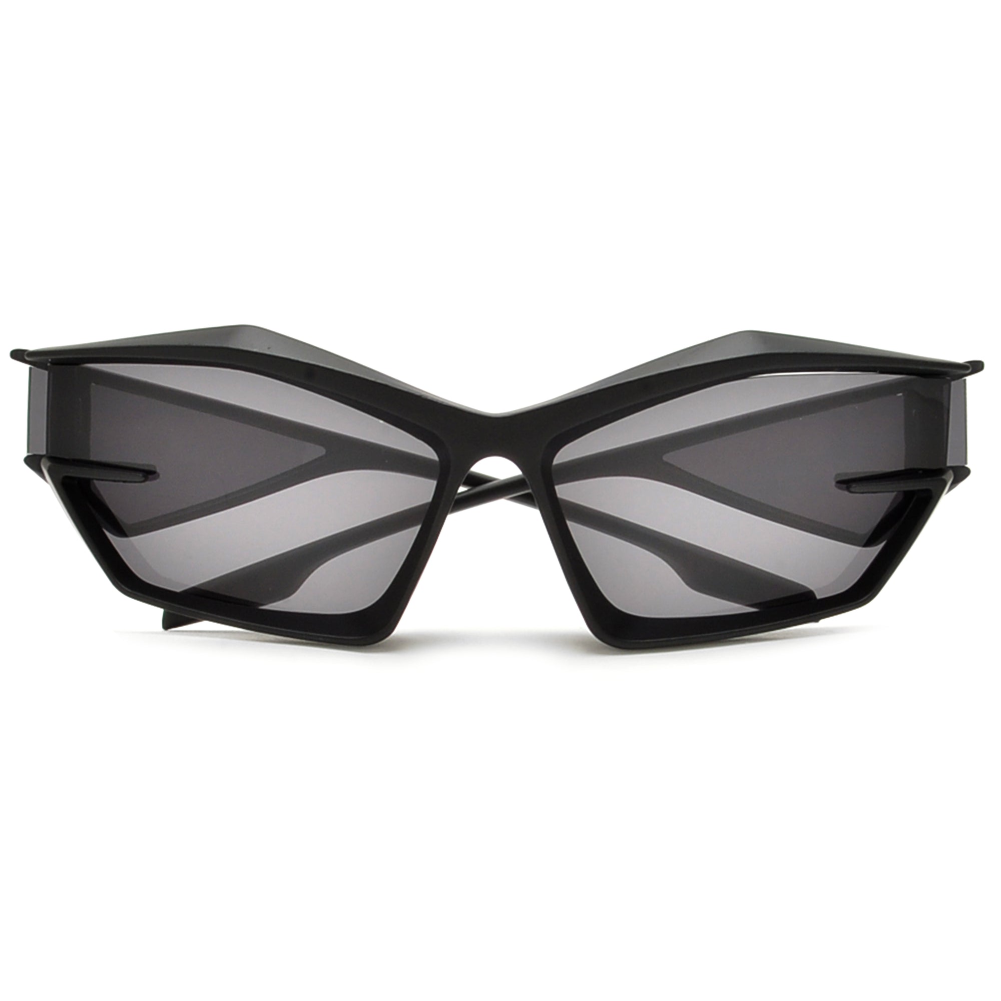 Oversize Ultra Edgy Side Window Temple Sunnies