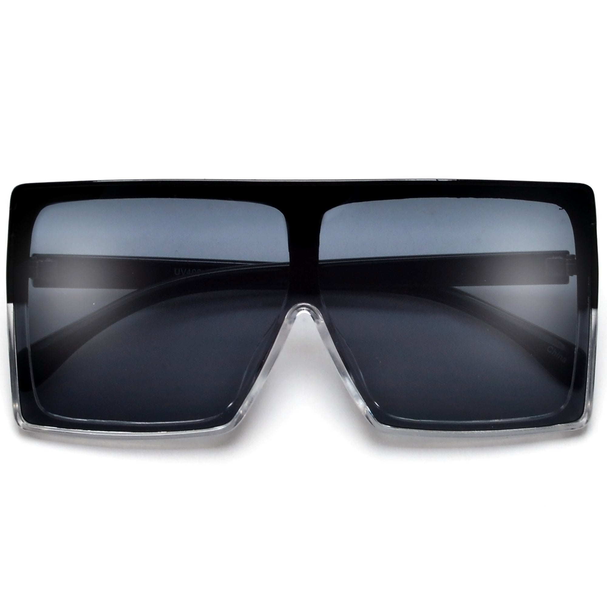 Oversize Bold Squared Off Block Super Shields - Sunglass Spot