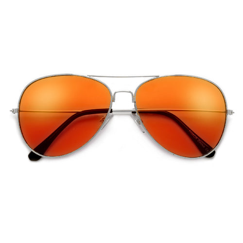 Rock Star Status Classic Colorful Teardrop Aviator - Sunglass Spot