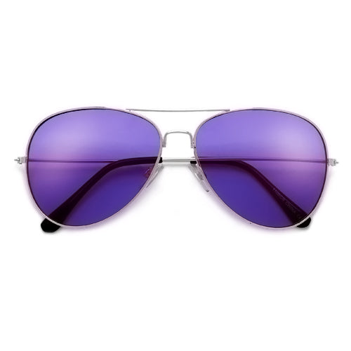 Rock Star Status Classic Colorful Teardrop Aviator - Sunglass Spot