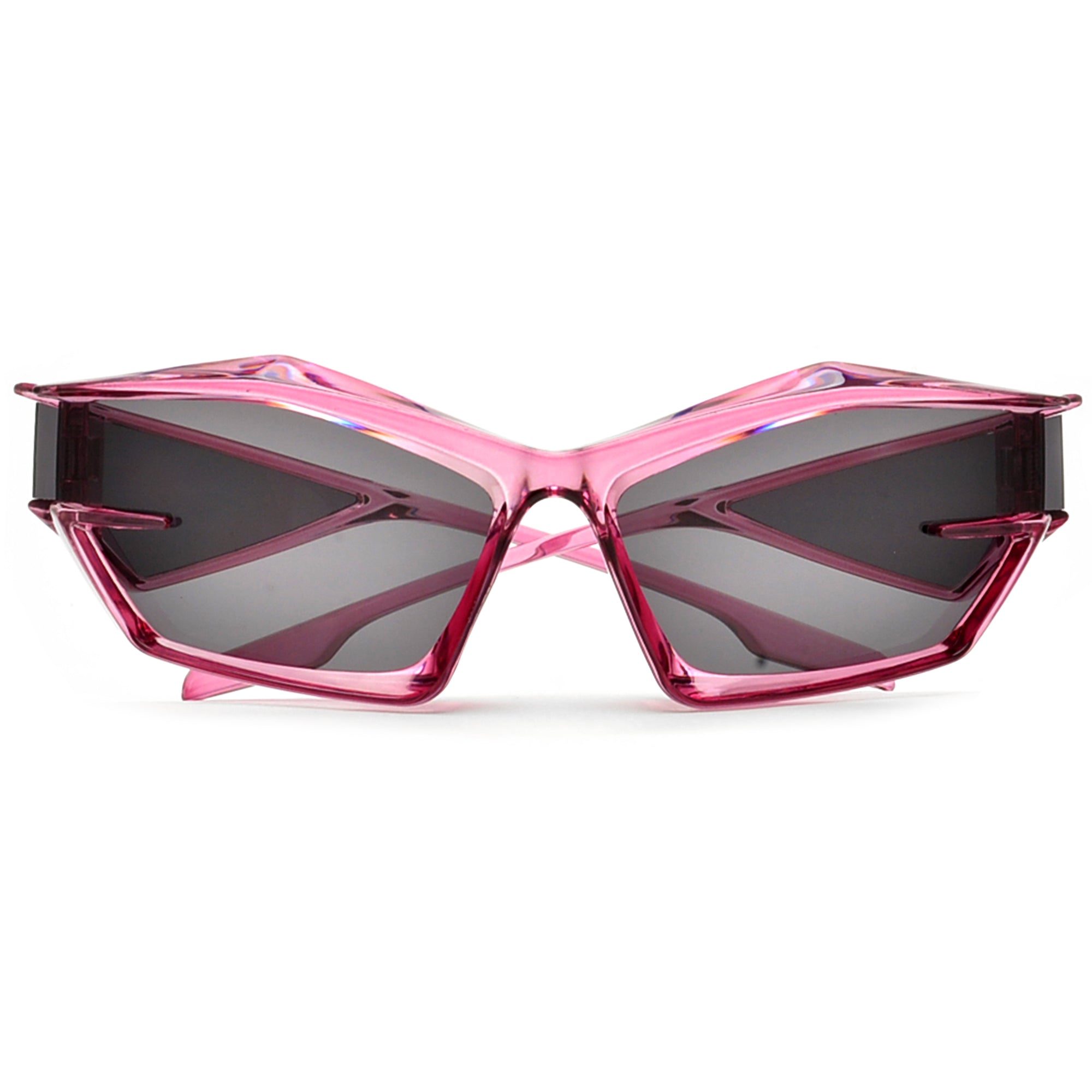 Oversize Ultra Edgy Side Window Temple Sunnies