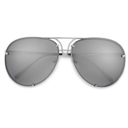 Millionaire Unisex Turbo Aviator Sunglasses P867  (BabyBlueYellow-GradientSmoke Lens) at  Women's Clothing store