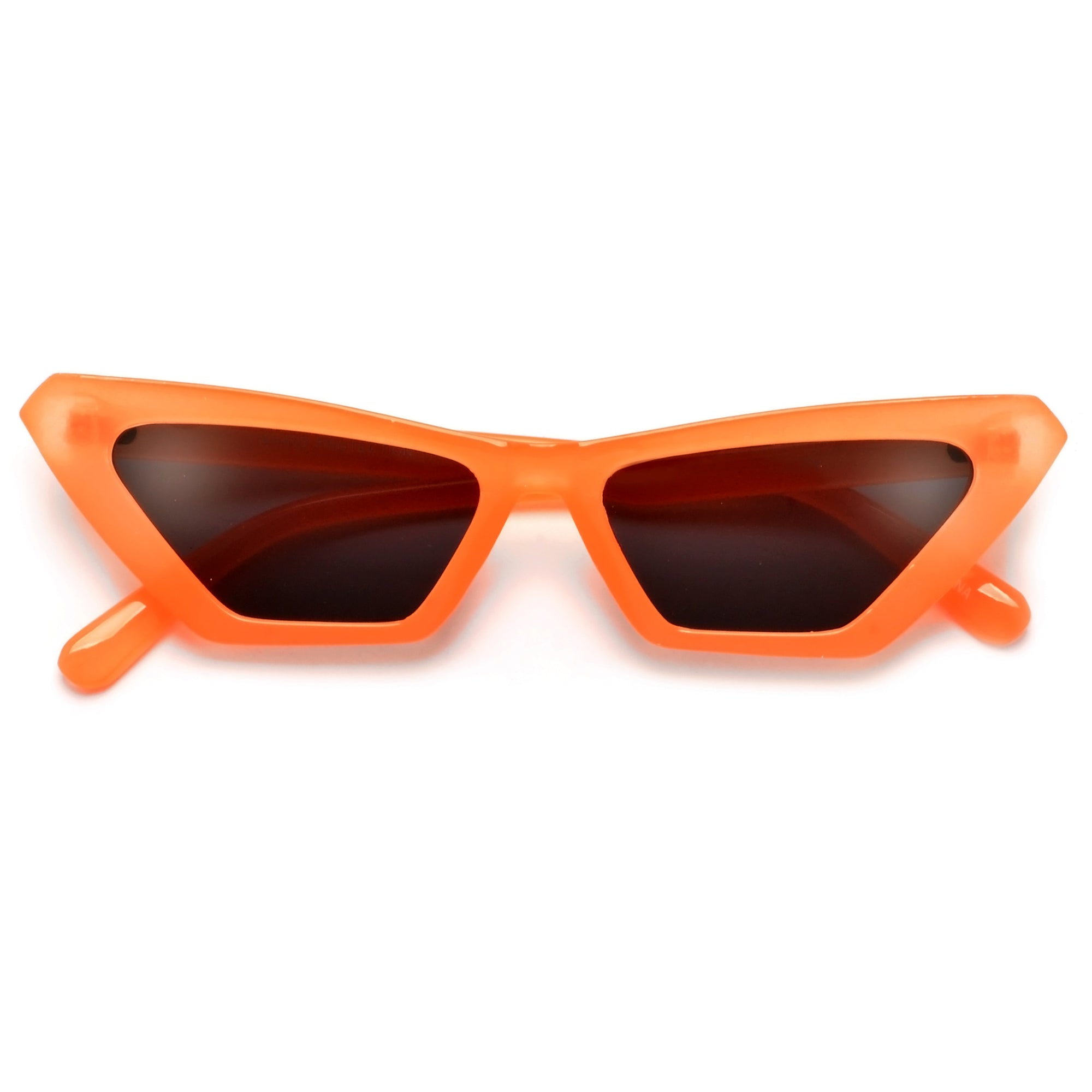 Electric Neon Bright Narrow Cat Eye Sunnies - Sunglass Spot