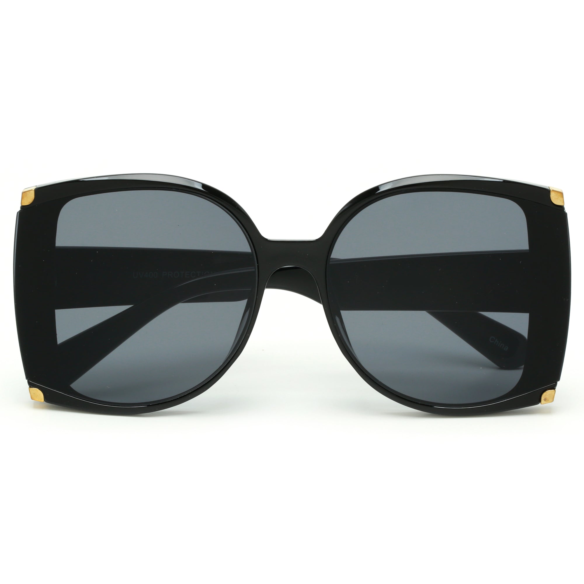 Bold Oversize Gold Accent Sunnies