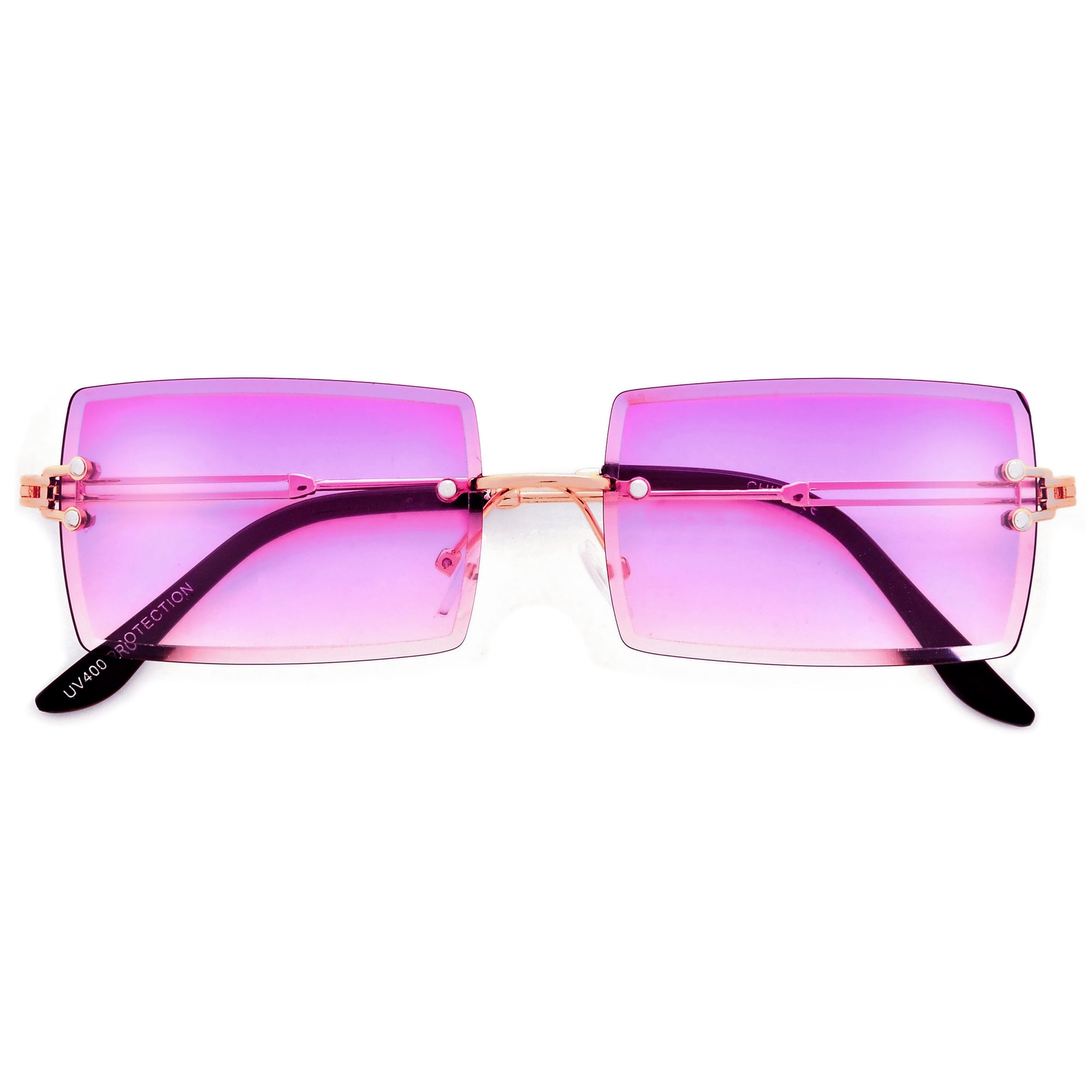 Rimless High Fashion Sunnies - Sunglass Spot