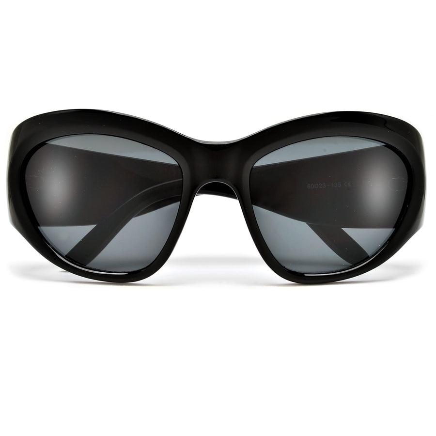 Oversize Bold Full Coverage Celebrity Fashion Sunglasses