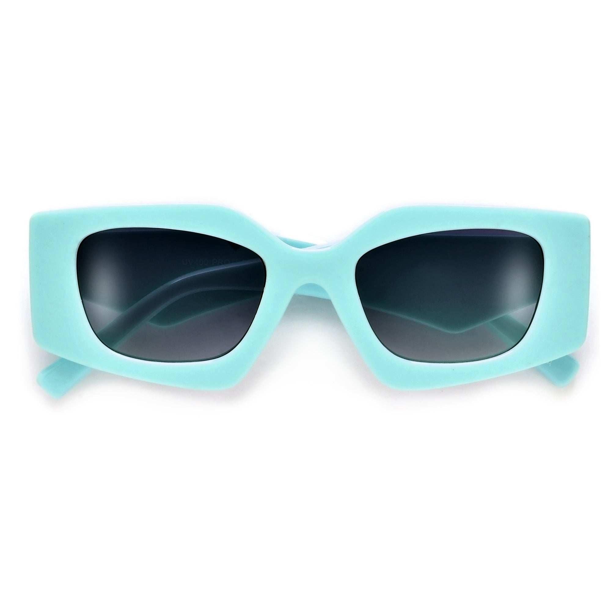 Gleamery Geometric Wrap Around Fashion Square Sunglasses