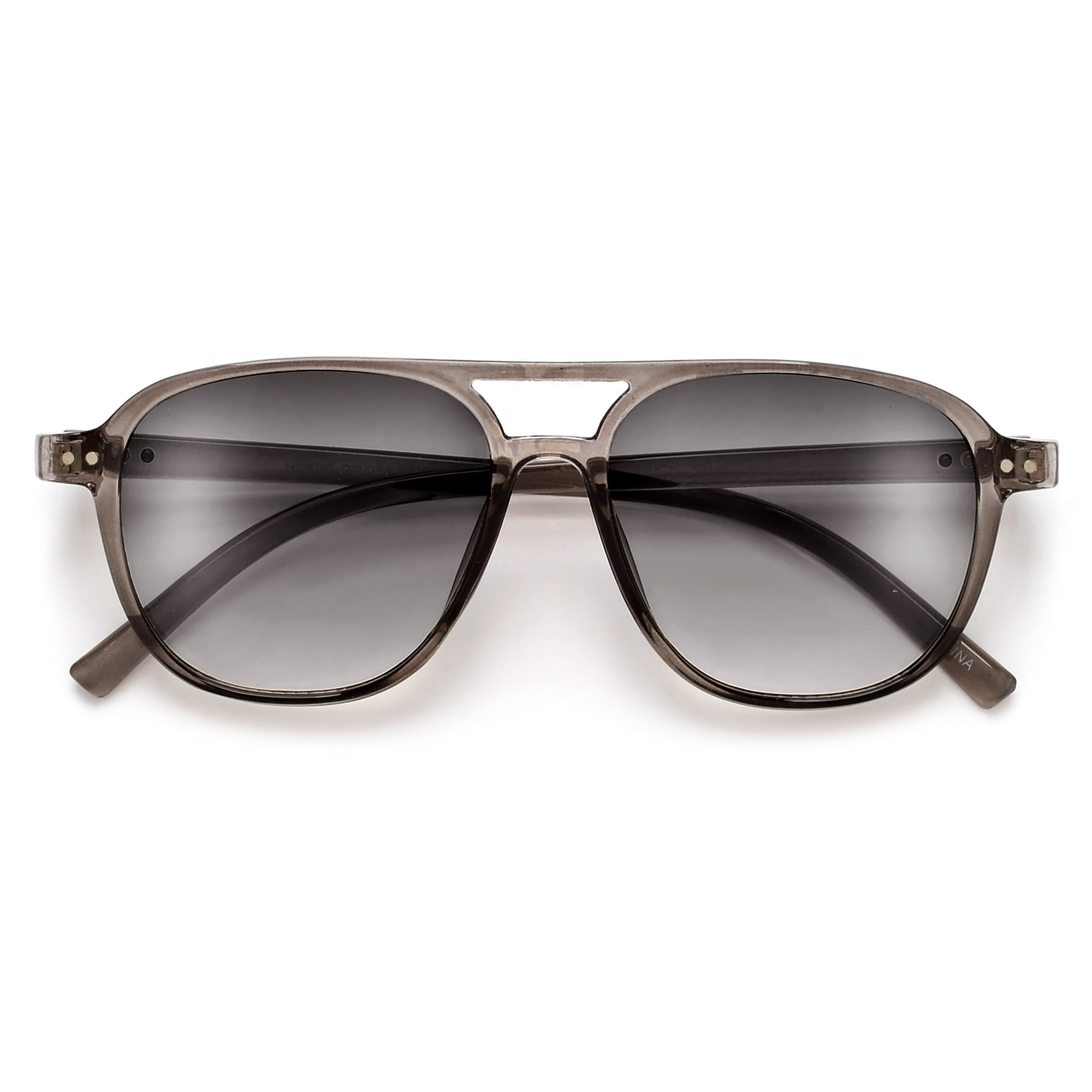 Streamlined Minimalist Studded Retro Aviator