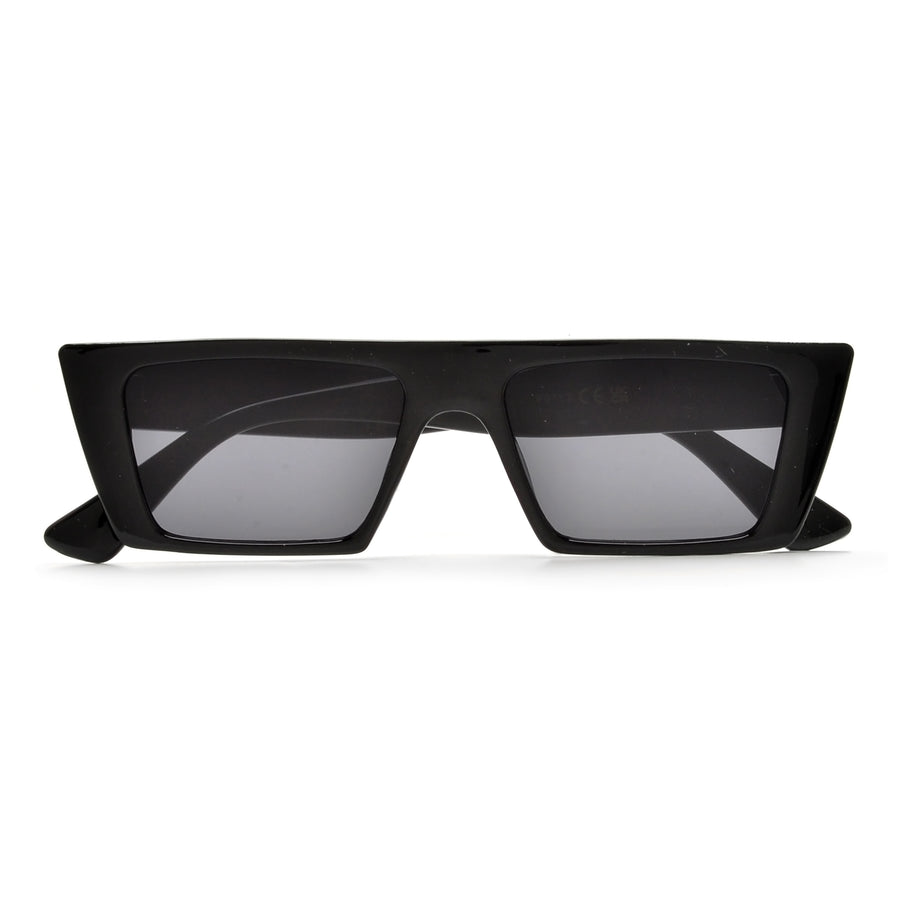 Modern Flat Top Slim Cat Eye Sunnies