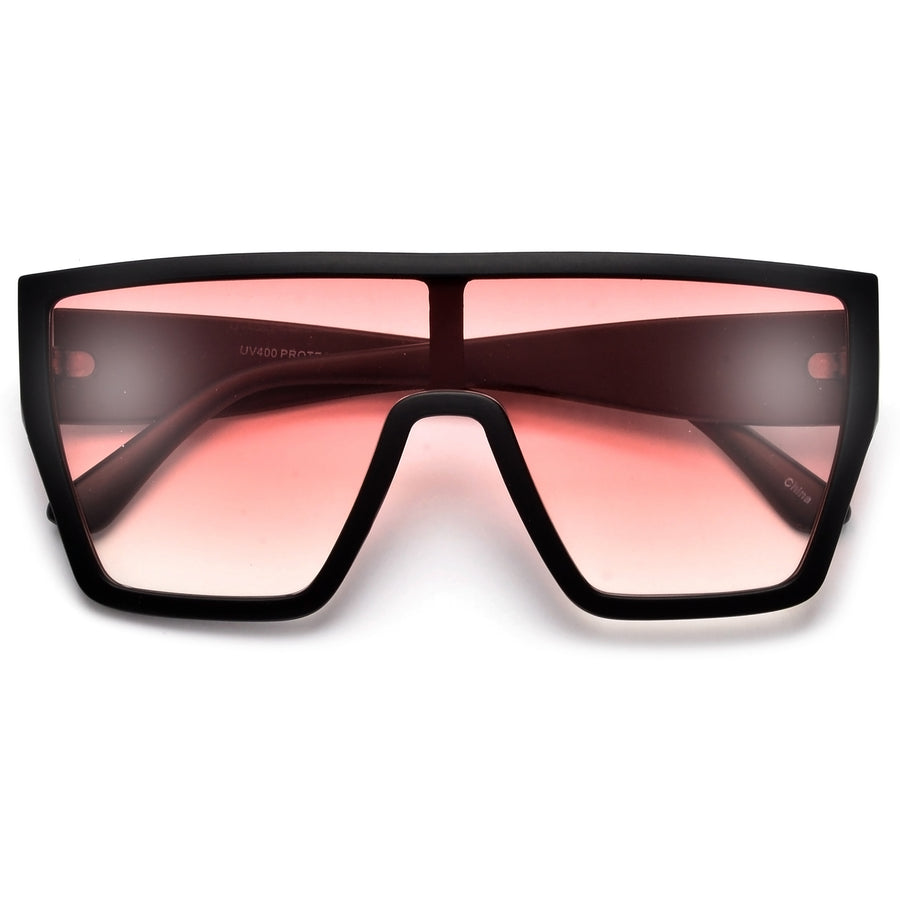 Oversize Bold Audacious Shield Sunglasses