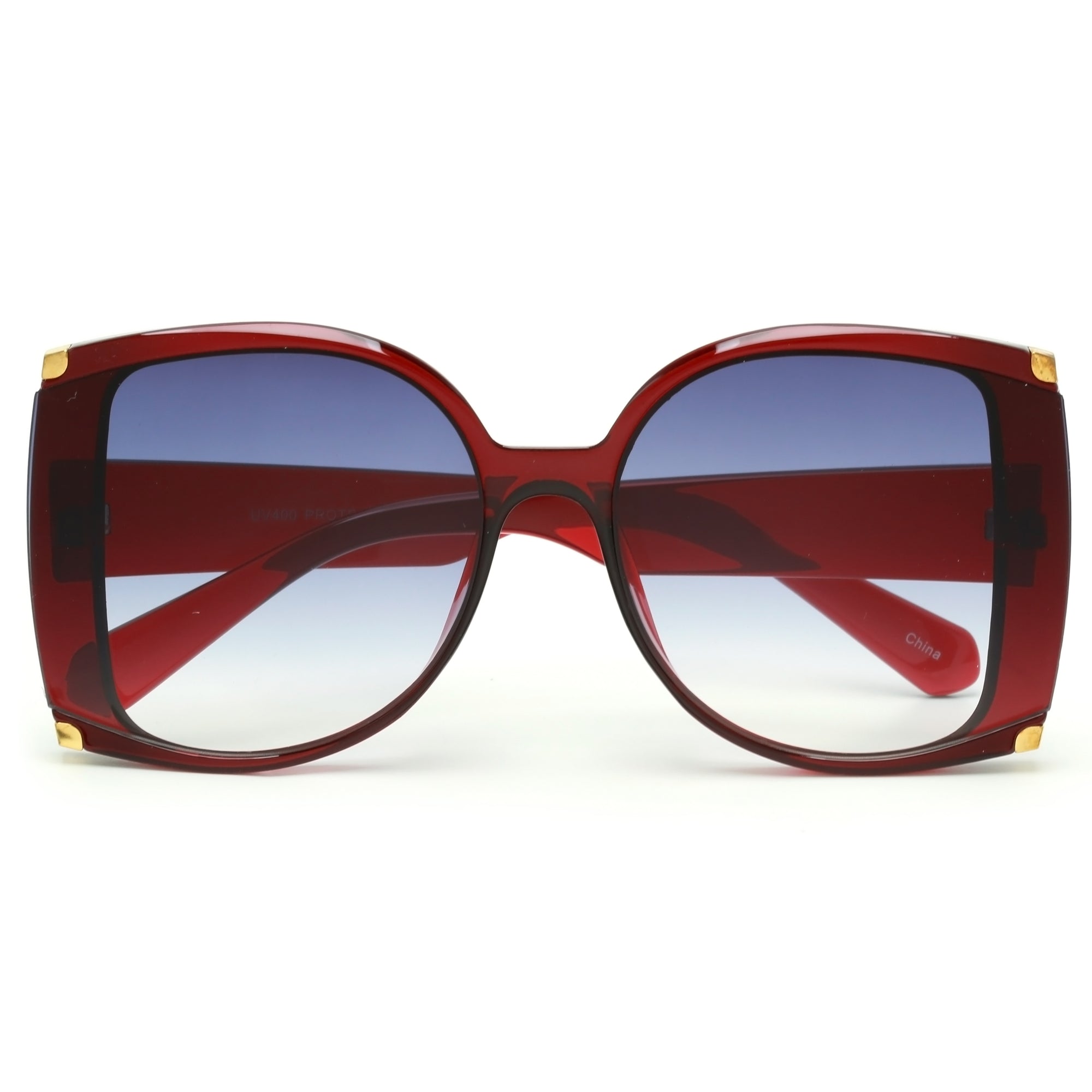 Bold Oversize Gold Accent Sunnies