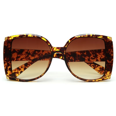 Bold Oversize Gold Accent Sunnies