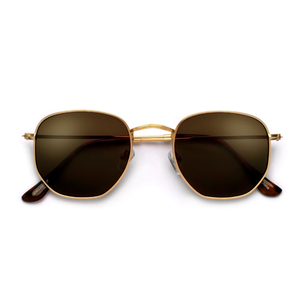 54mm Chic Geometric Flat Lens Sunnies - Sunglass Spot