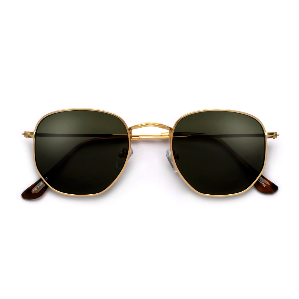 54mm Chic Geometric Flat Lens Sunnies - Sunglass Spot