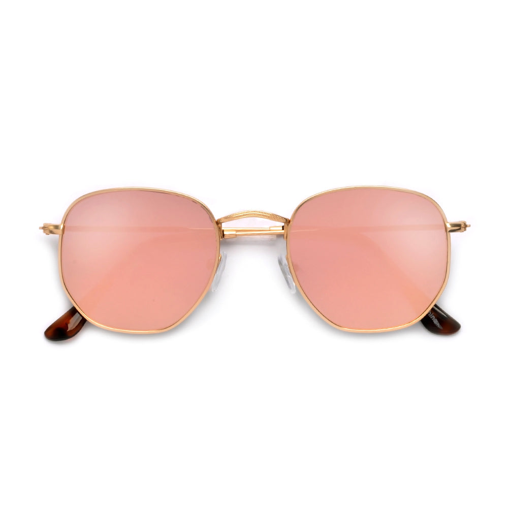 54mm Chic Geometric Flat Lens Sunnies - Sunglass Spot
