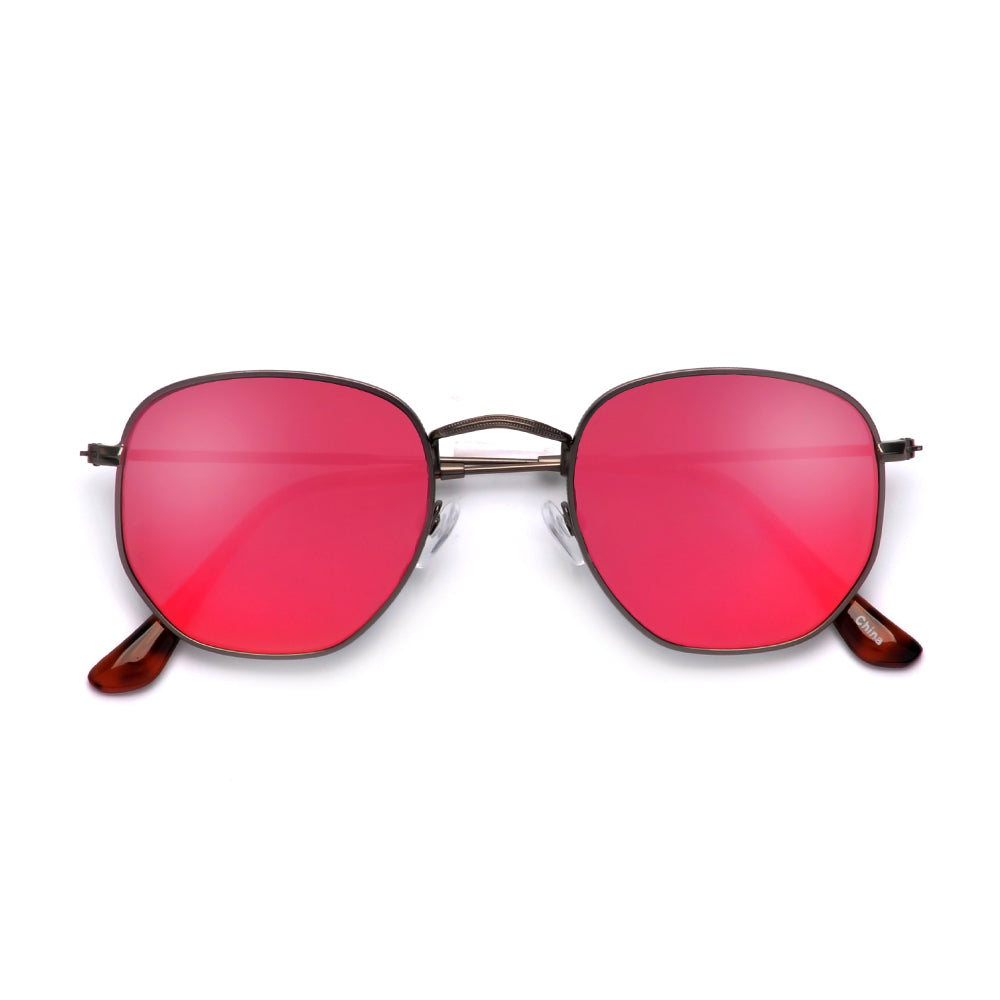 54mm Chic Geometric Flat Lens Sunnies - Sunglass Spot