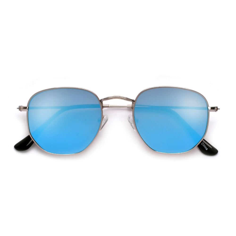 54mm Chic Geometric Flat Lens Sunnies - Sunglass Spot