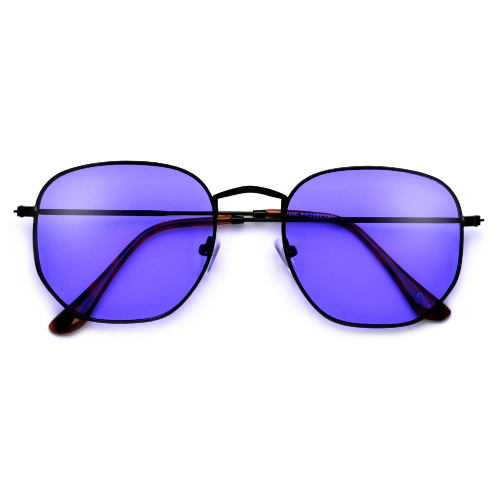54mm Chic Geometric Flat Lens Sunnies - Sunglass Spot