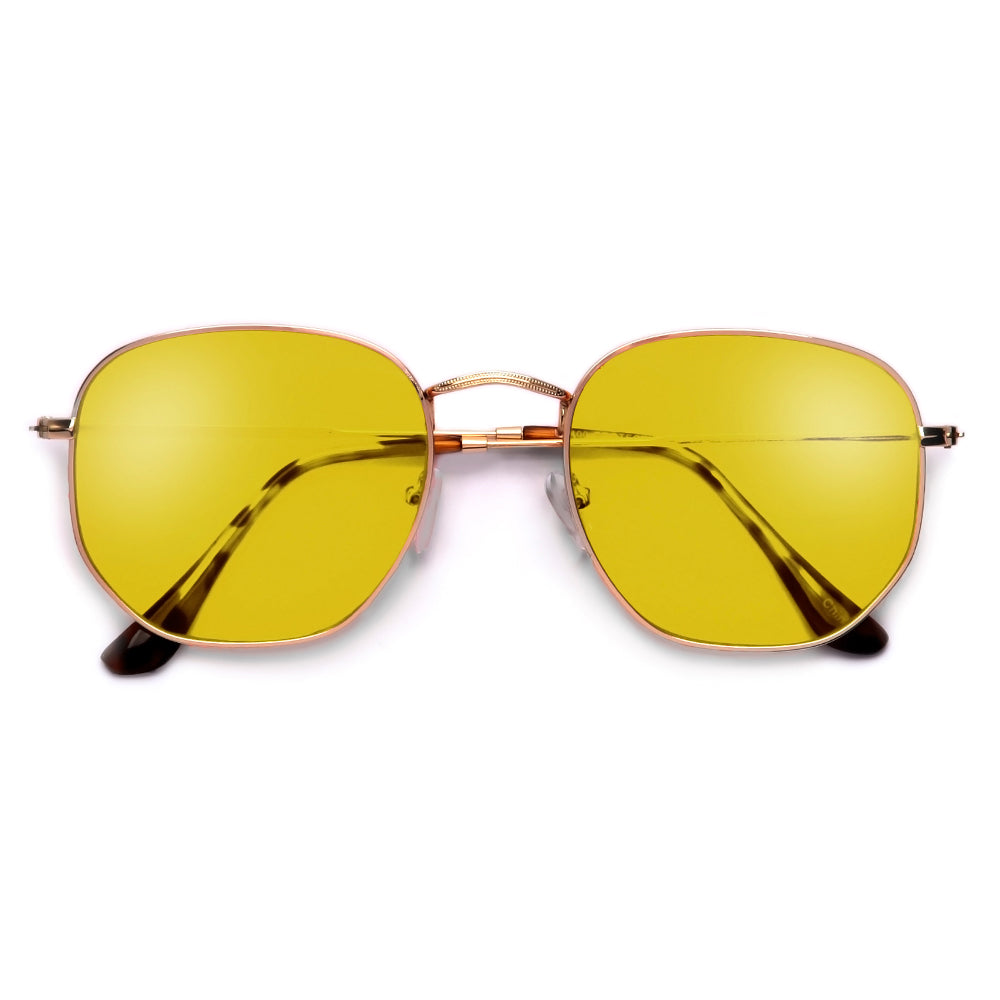 54mm Chic Geometric Flat Lens Sunnies - Sunglass Spot