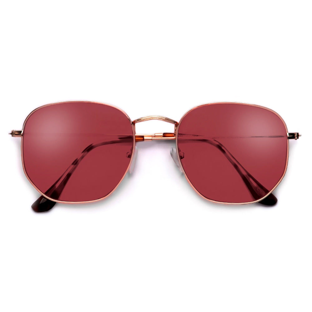 54mm Chic Geometric Flat Lens Sunnies - Sunglass Spot