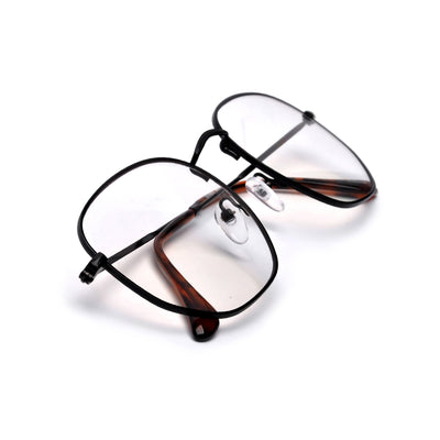 54mm Chic Geometric Flat Lens Clear Eyewear - Sunglass Spot