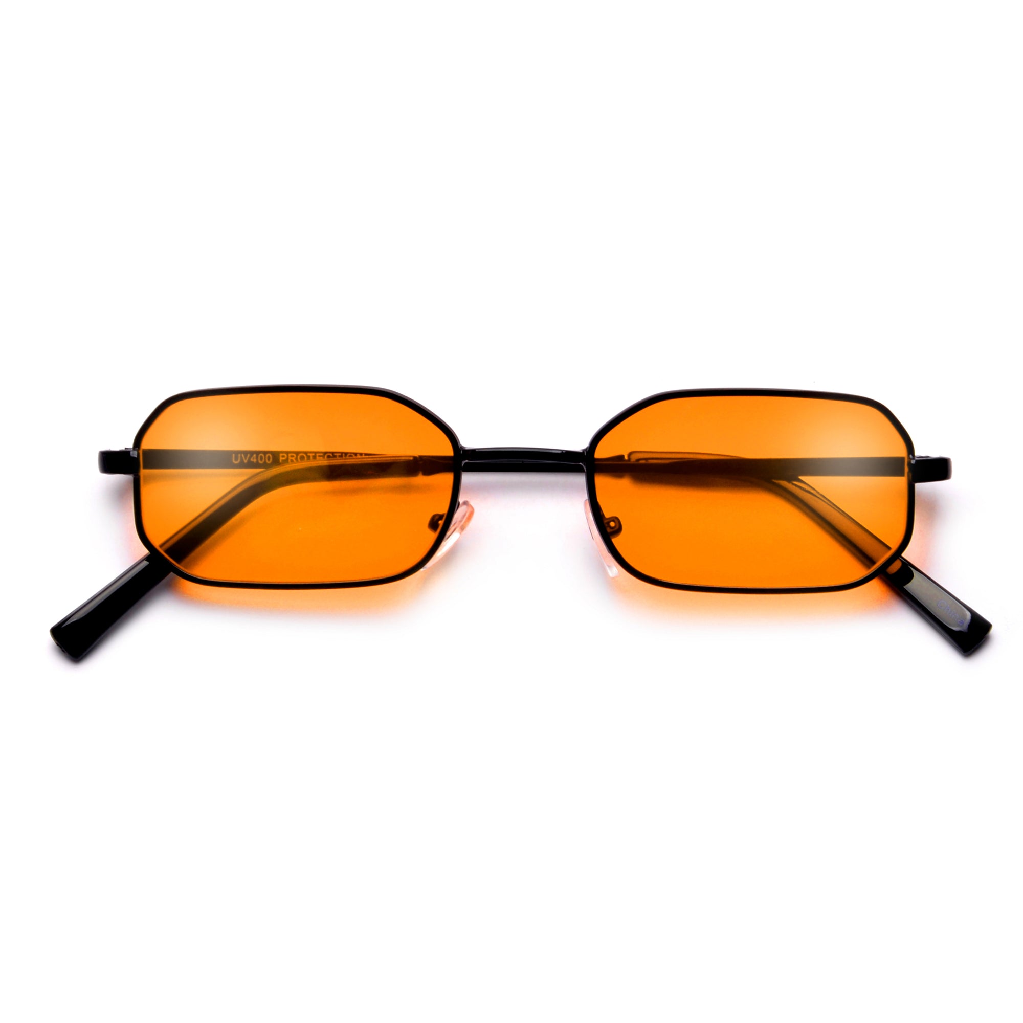 Vintage Sleek Slim Octagonal Throw Back Sunnies - Sunglass Spot