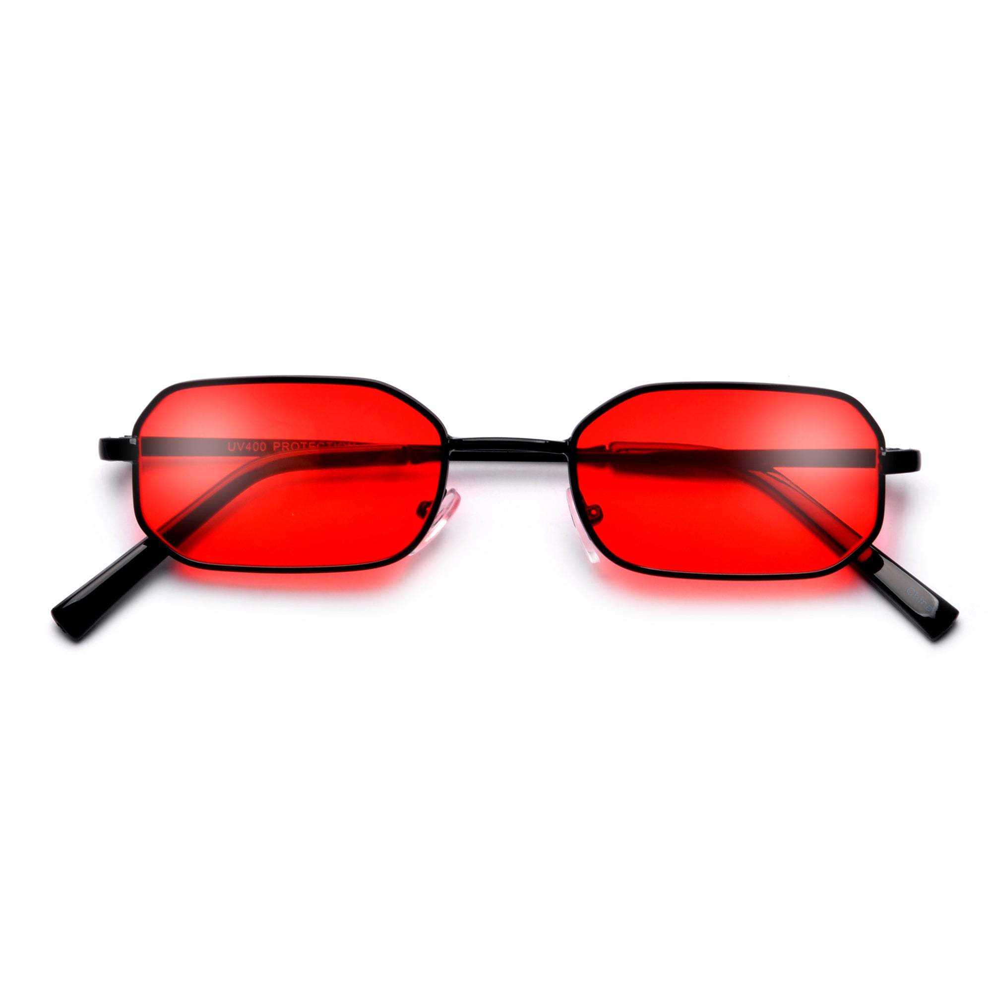 Vintage Sleek Slim Octagonal Throw Back Sunnies - Sunglass Spot