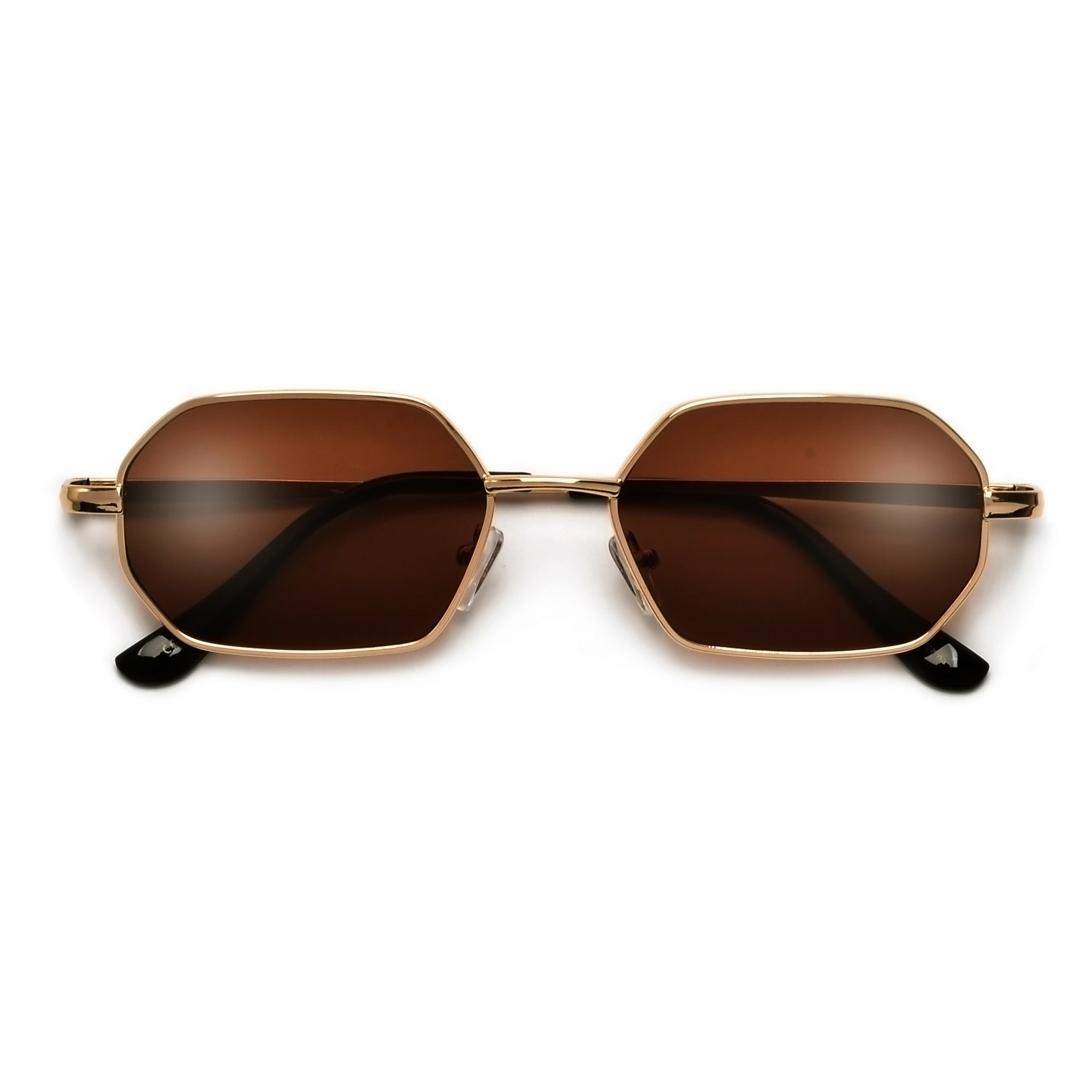 Slim Retro Slender Octagonal Sunnies - Sunglass Spot