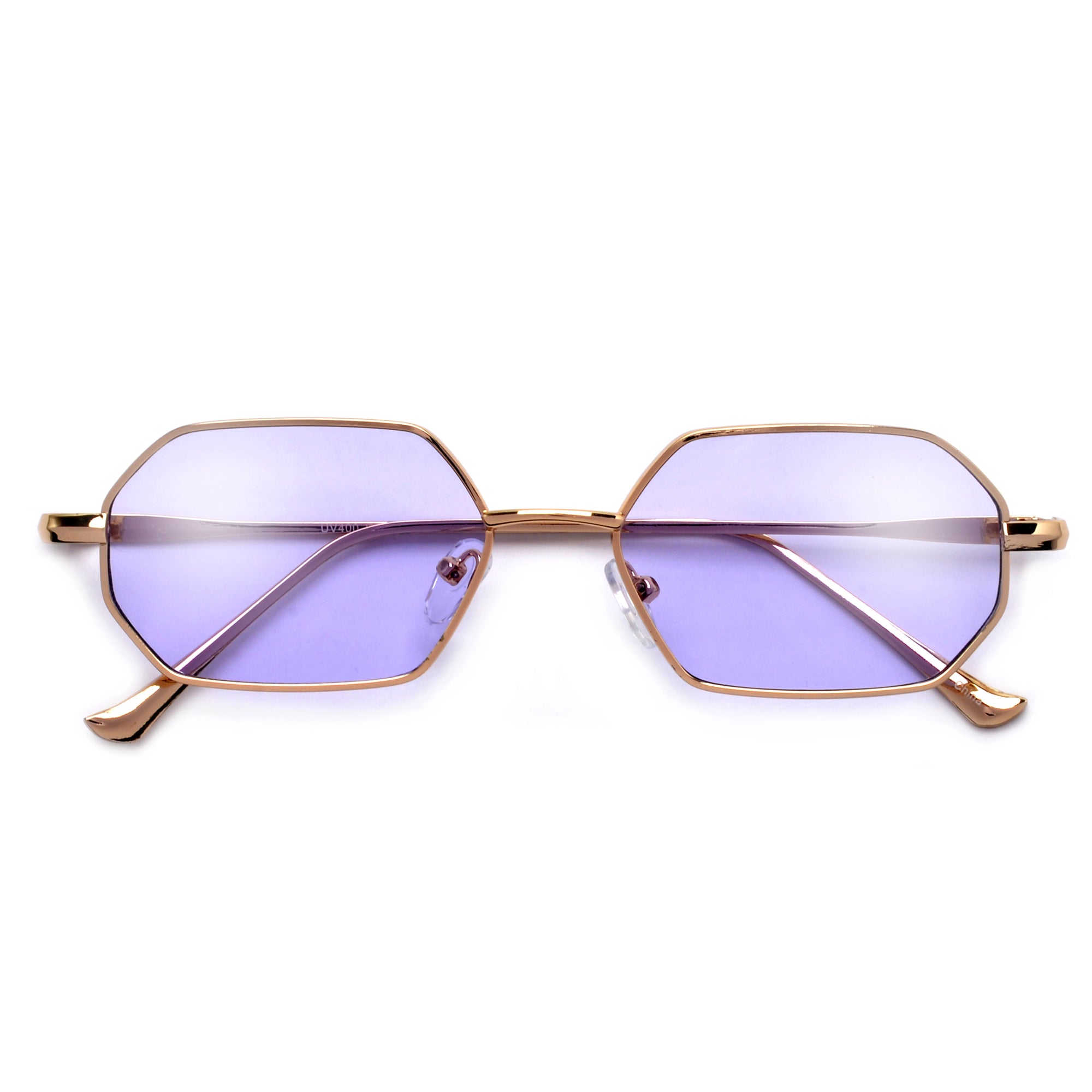 Slim Retro Slender Octagonal Sunnies - Sunglass Spot