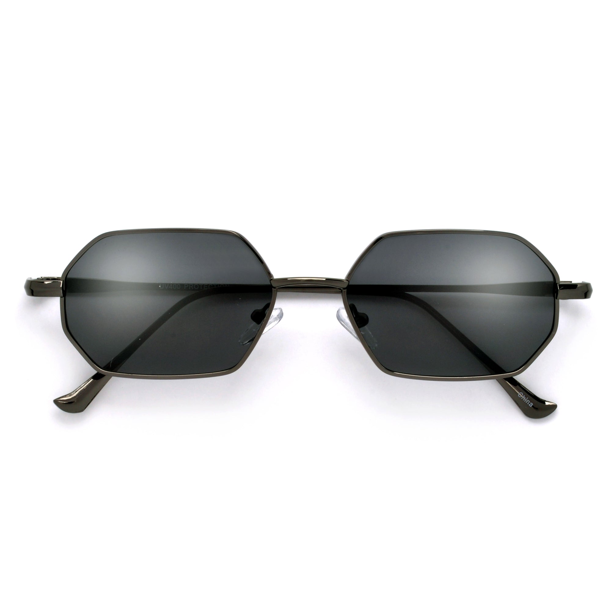 Slim Retro Slender Octagonal Sunnies - Sunglass Spot