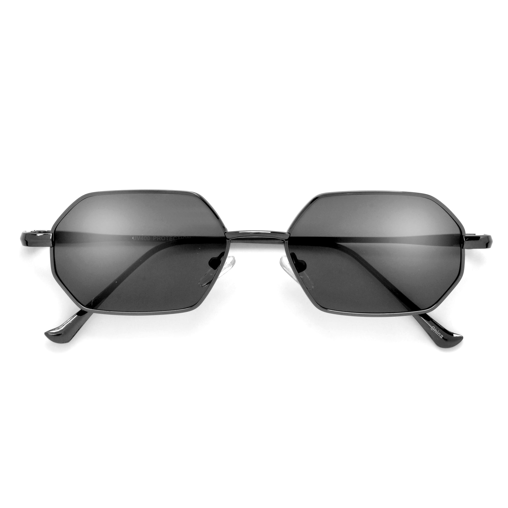 Slim Retro Slender Octagonal Sunnies - Sunglass Spot