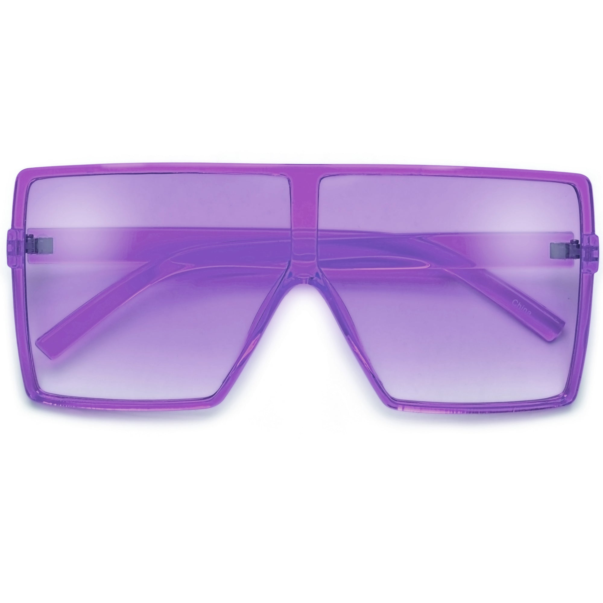Oversized 71mm Bold Squared Off Visor Inspired Sunglasses - Sunglass Spot