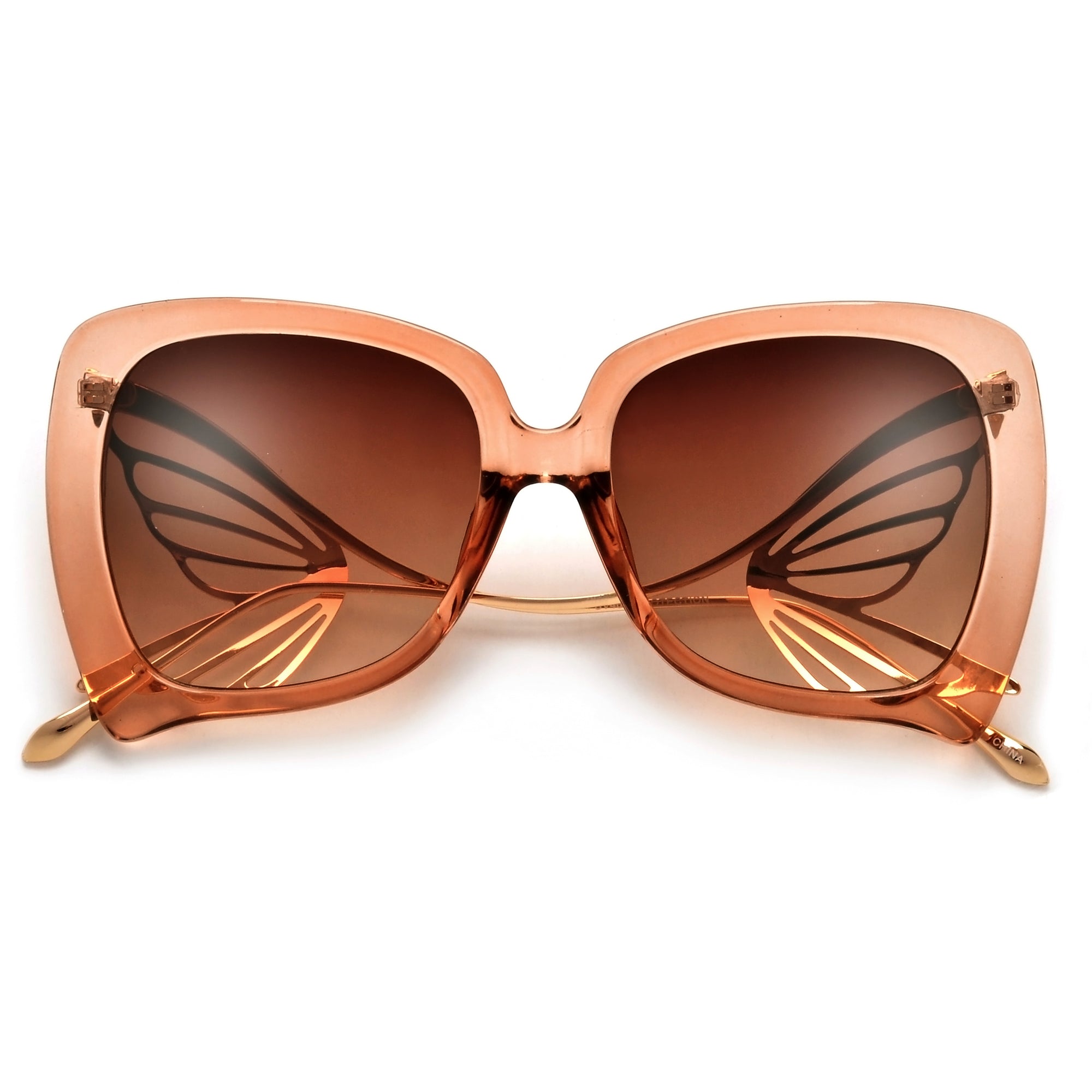 Show Stopping Oversize Butterfly Sculpted Sunnies - Sunglass Spot