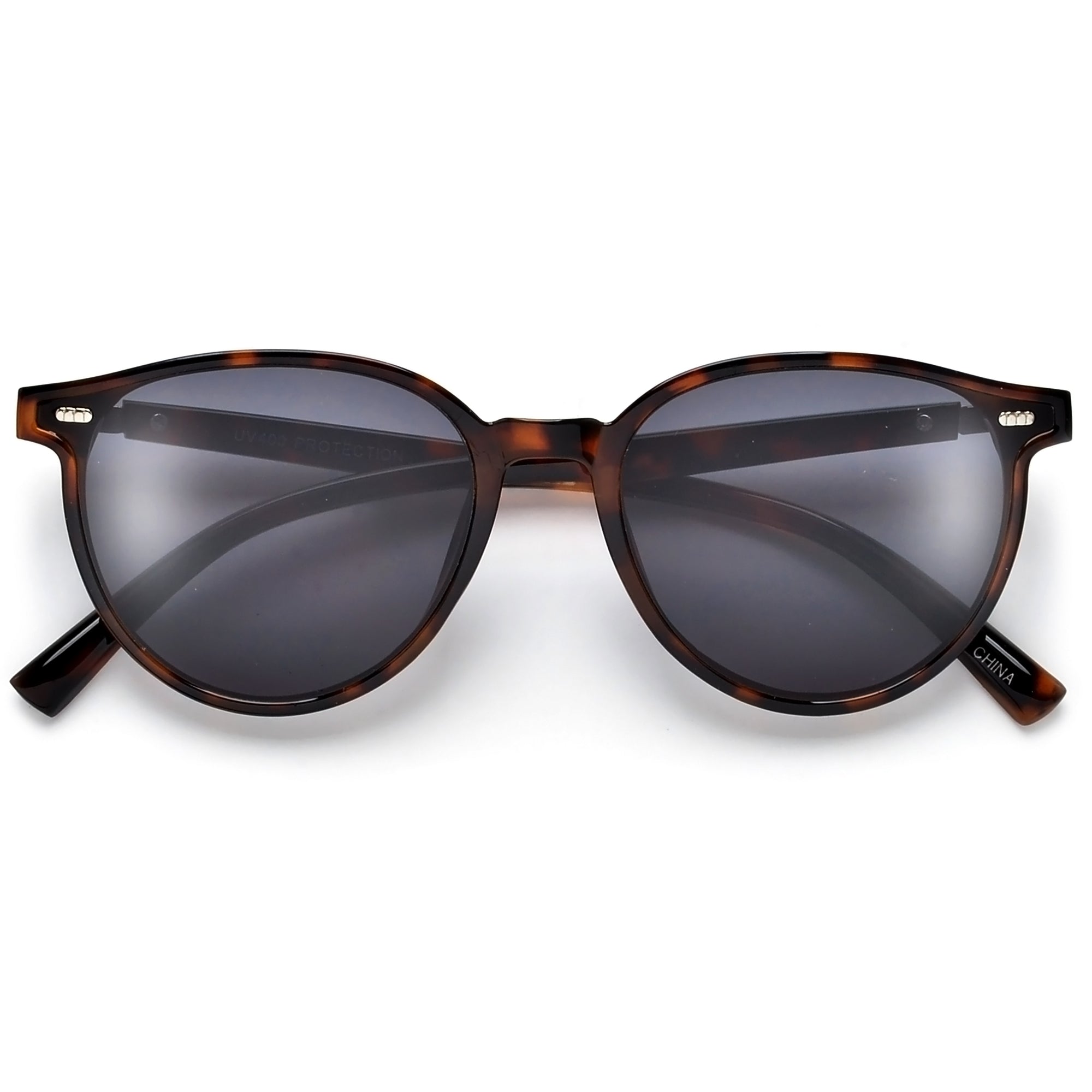 Stylish Classic Contour Flat Lens Sunglasses