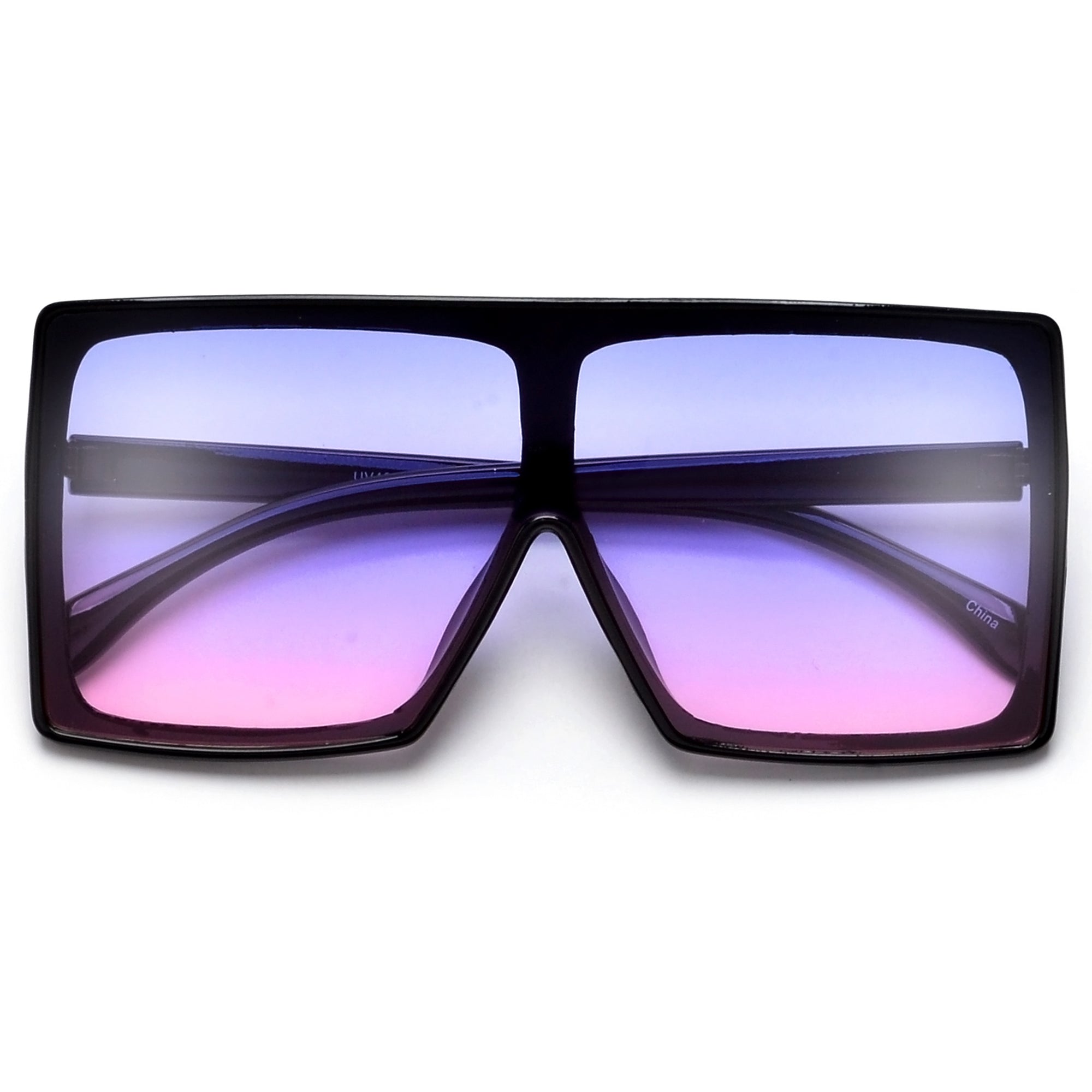 Oversize Bold Squared Off Block Super Shields - Sunglass Spot