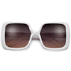 Women's Oversized Square Frame Chic Fashion Sunglasses - Sunglass Spot