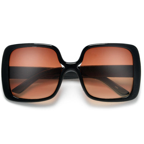 Women's Oversized Square Frame Chic Fashion Sunglasses - Sunglass Spot