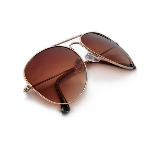 "The Perfect Aviator" Traditional 58mm Gold Tone Classic - Sunglass Spot
