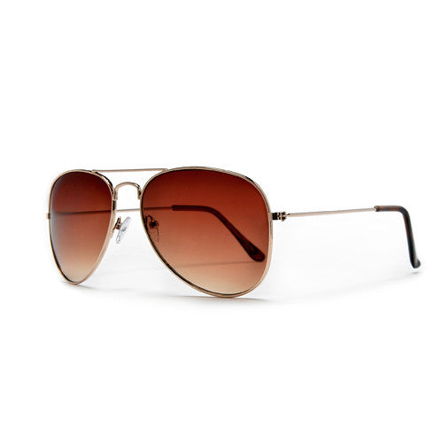 "The Perfect Aviator" Traditional 58mm Gold Tone Classic - Sunglass Spot