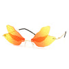 Colorful Rimless Butterfly Wings Sunnies - Sunglass Spot