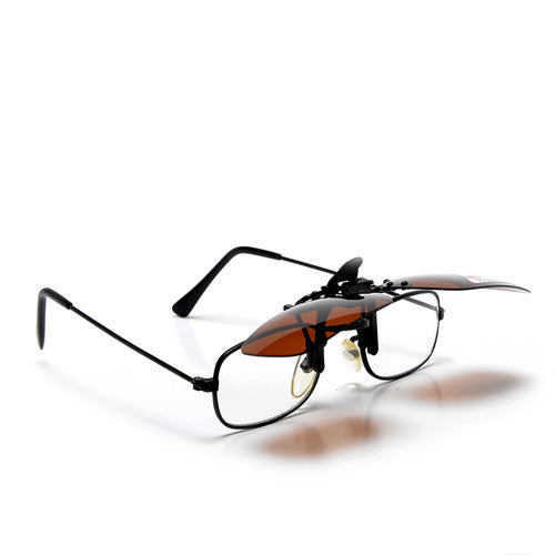 Polarized 52mm-30mm Rectangle Clip-On - Sunglass Spot