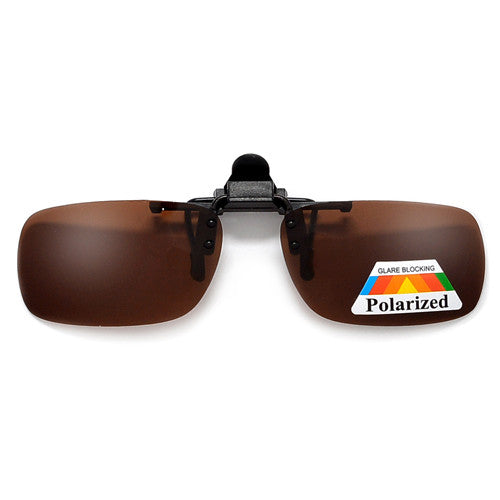 Polarized 52mm-30mm Rectangle Clip-On - Sunglass Spot
