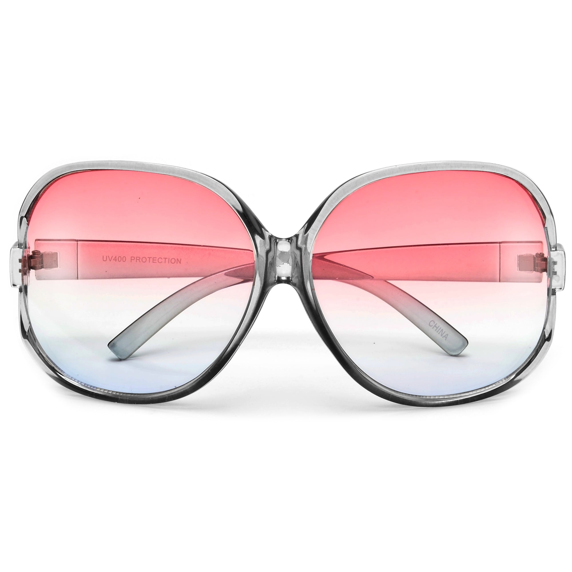 Sophisticated Oversize Round Cutout Sunglasses