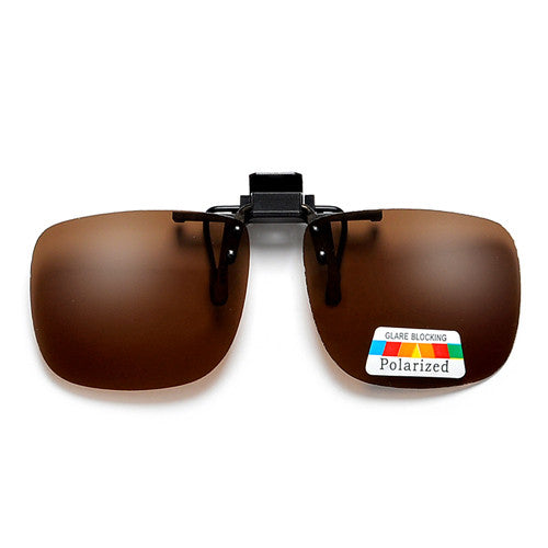 Polarized 54mm-43mm Rectangle Clip-On - Sunglass Spot