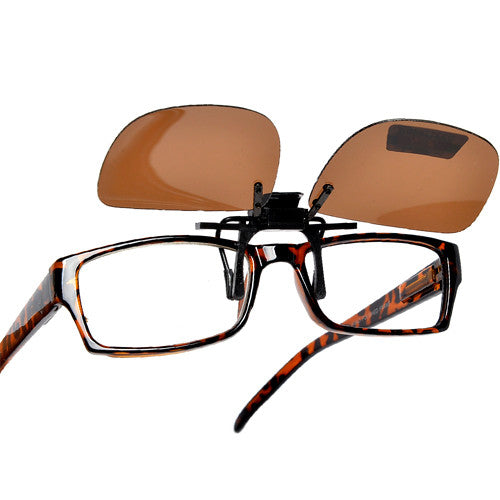 Polarized 54mm-43mm Rectangle Clip-On - Sunglass Spot