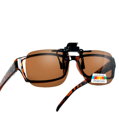 Polarized 54mm-43mm Rectangle Clip-On - Sunglass Spot